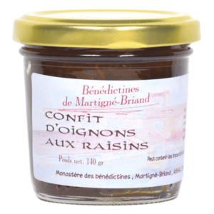 Confit d'oignons aux raisins - Monastère de Martigné-Brianc - Divine Box