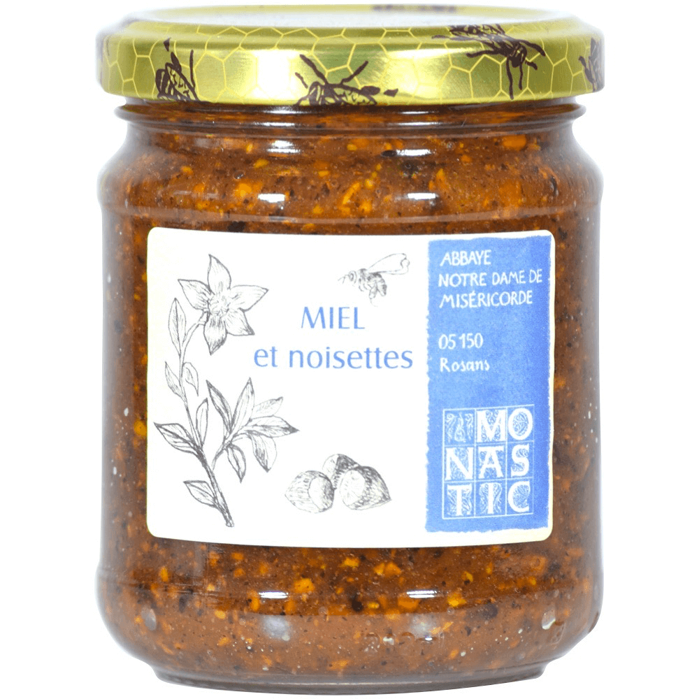 Miel à la Noisette grillée délicieux mélange naturel - pate à tartiner
