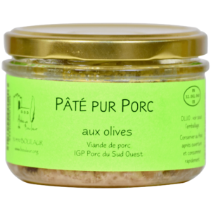 Pâté pur porc aux olives - Abbaye de Boulaur - Divine Box