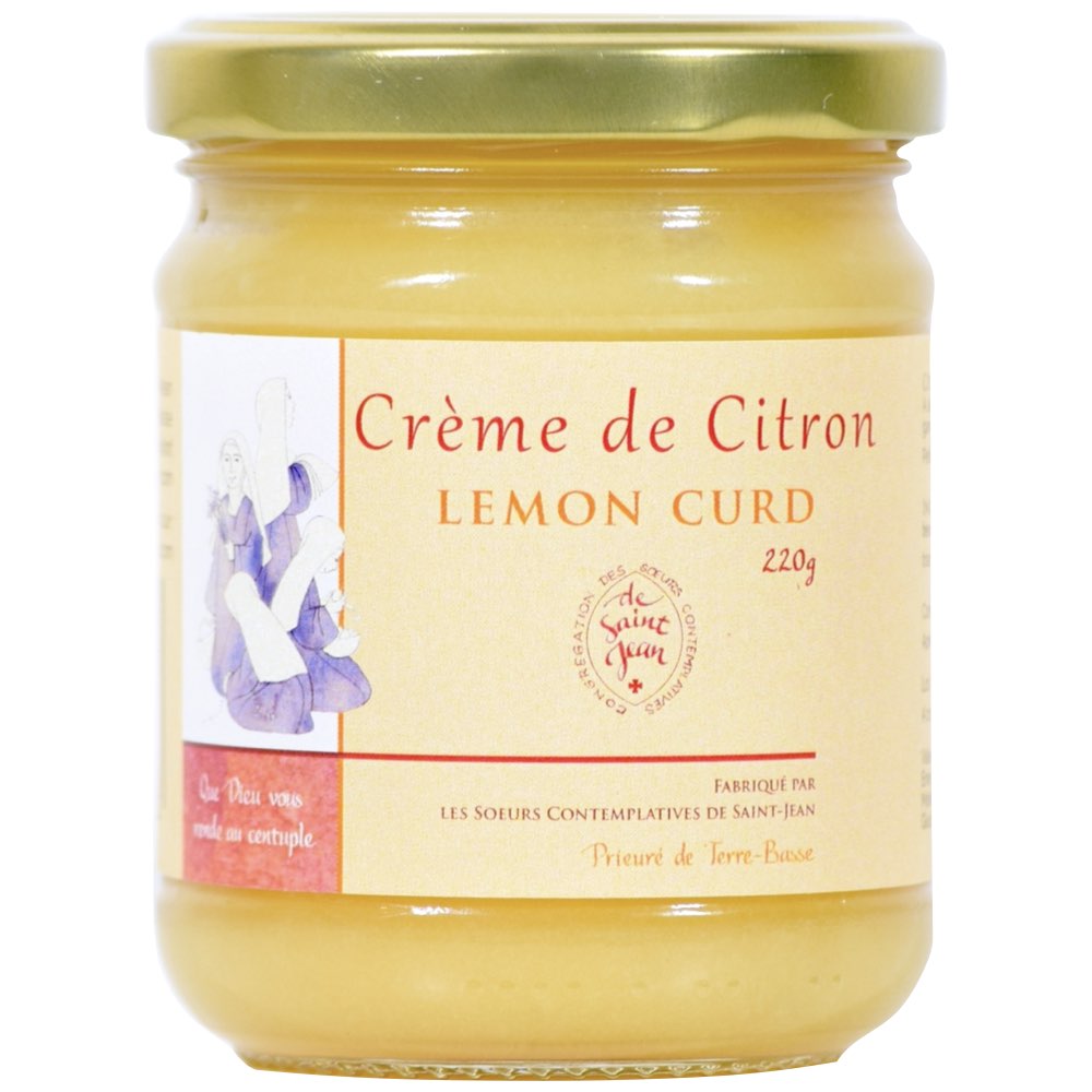 Crème de citron - Sœurs contemplatives de Saint-Jean