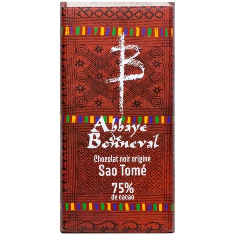 Chocolat noir 75% origine Sao Tomé - Abbaye Notre-Dame de Bonneval - Divine Box