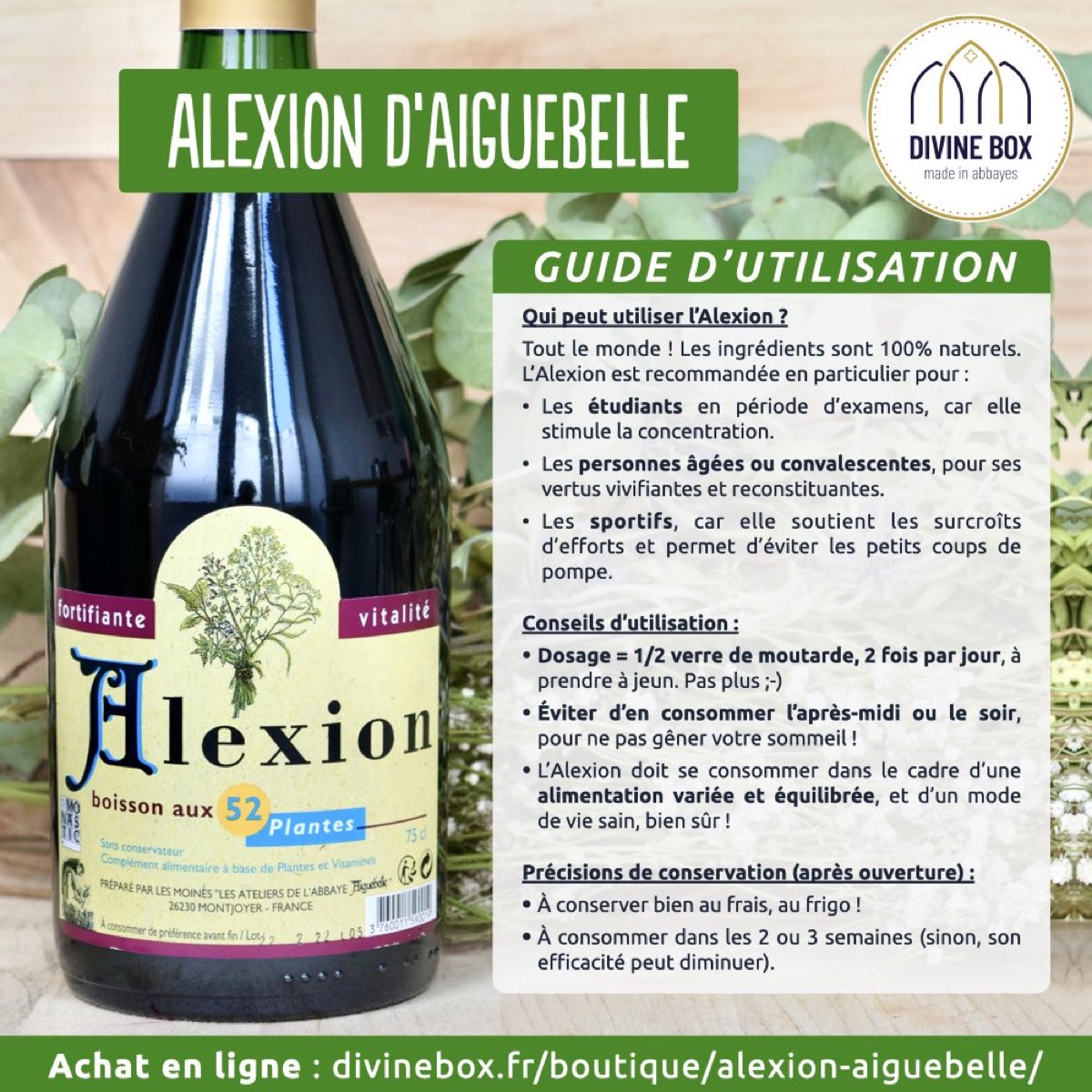 Alexion-Abbaye Notre Dame d'Aiguebelle-Divine Box