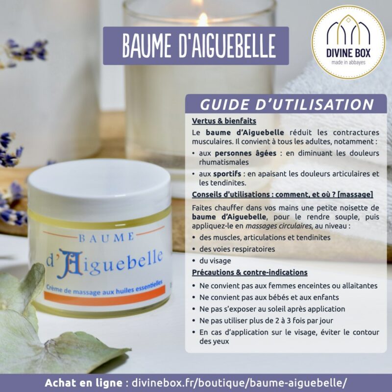Guide d'utilisation baume d'Aiguebelle - Divine Box