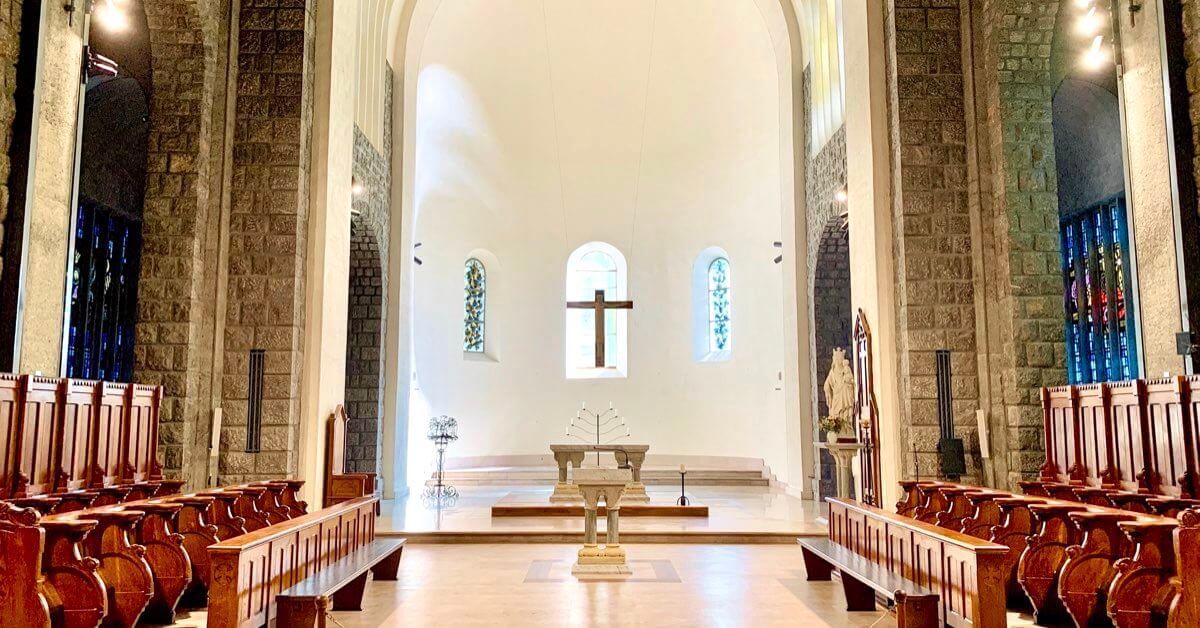 Le chœur de l'église abbatiale de Tournay