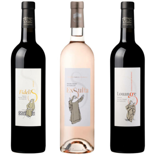 Coffret Vins : 1 rosé "Exsulta" + 1 rouge "Fidelis" + 1 rouge "Louange" - Abbaye de Jouques - Divine Box