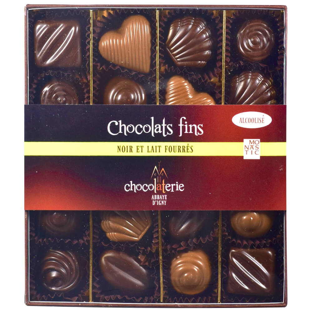 Boîte de 18 chocolats fins assortis