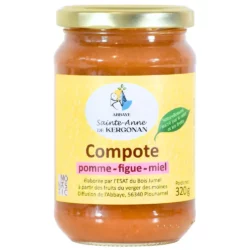 Compote pêche, figue, miel - Kergonan - Divine Box