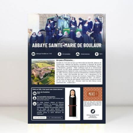 Opération Abbaye de Boulaur - Contenu du Colis flyer
