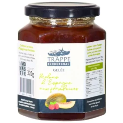 Confiture extra Melon d'Espagne aux Framboises - Abbaye d'Échourgnac - Divine Box