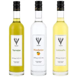 Lot de 3 liqueurs (verveine, mandarine, lerincello) - Abbaye de Lérins - Divine Box