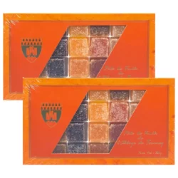 Lot de 2 Coffrets Pâtes de fruits (7 parfums) - Abbaye de Tournay - Divine Box