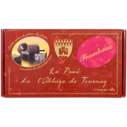Pâtes de fruits framboise chocolat 230g – abbaye de Tournay - Divine Box