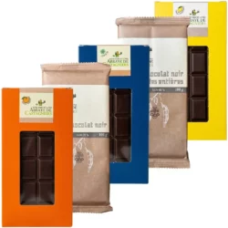 Lot 5 tablettes de chocolat - Abbaye de Castagniers - Divine Box